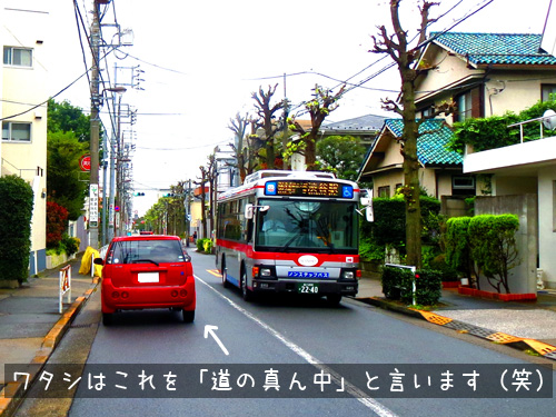 真ん中駐車