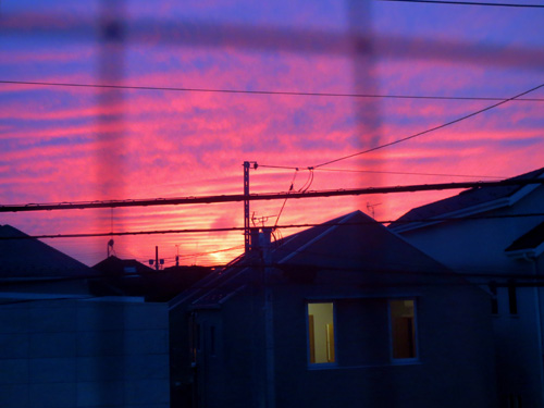 すごい夕焼け